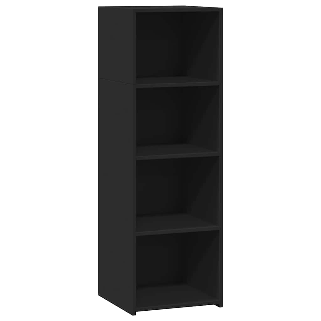 Visoka komoda crna 40x41x124 cm od konstruiranog drva