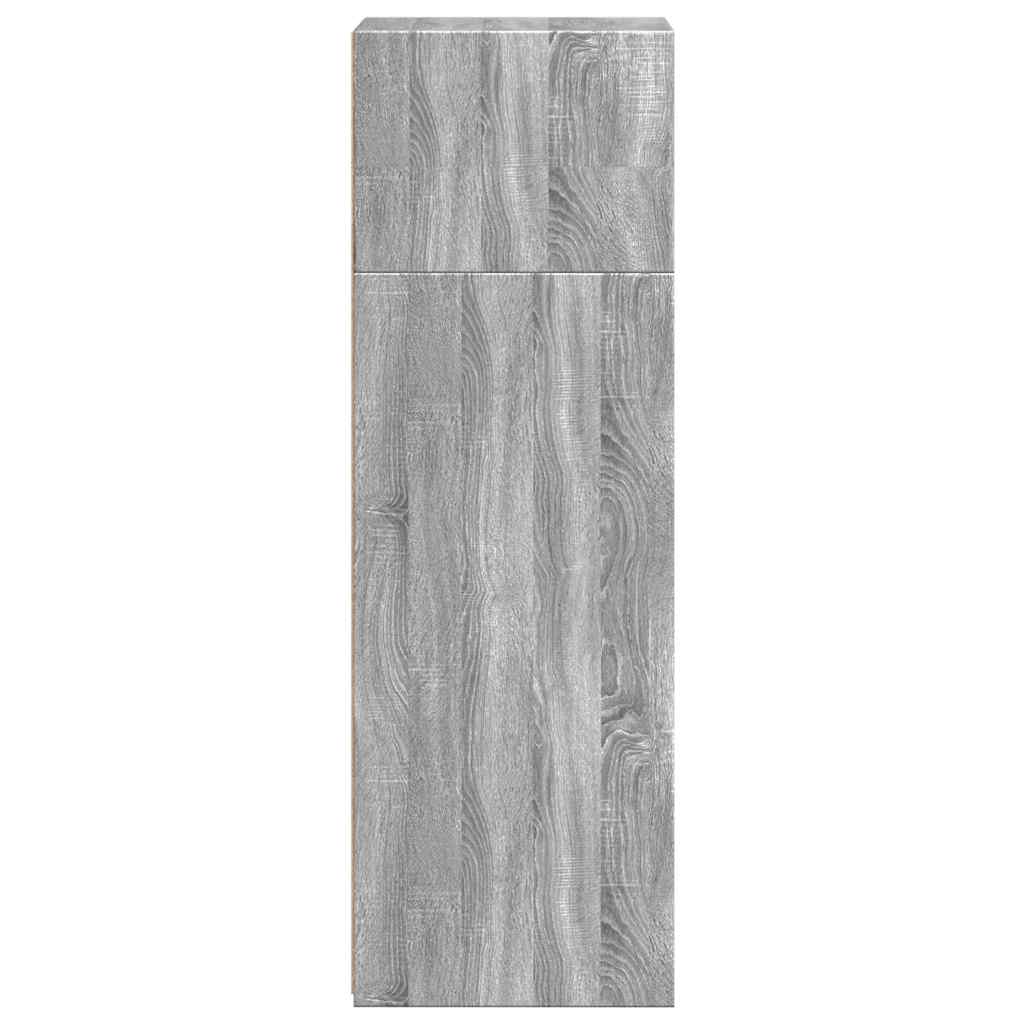 Visoka komoda siva sonome 40x41x124 cm od konstruiranog drva
