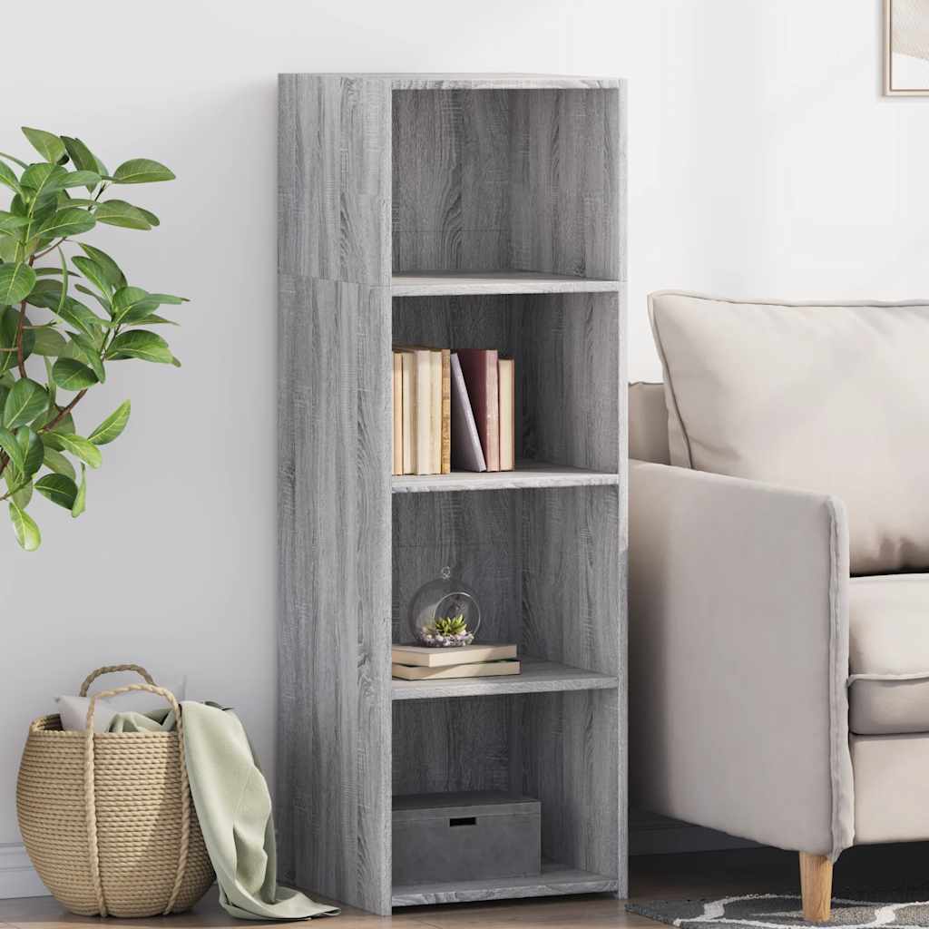 Visoka komoda siva sonome 40x41x124 cm od konstruiranog drva