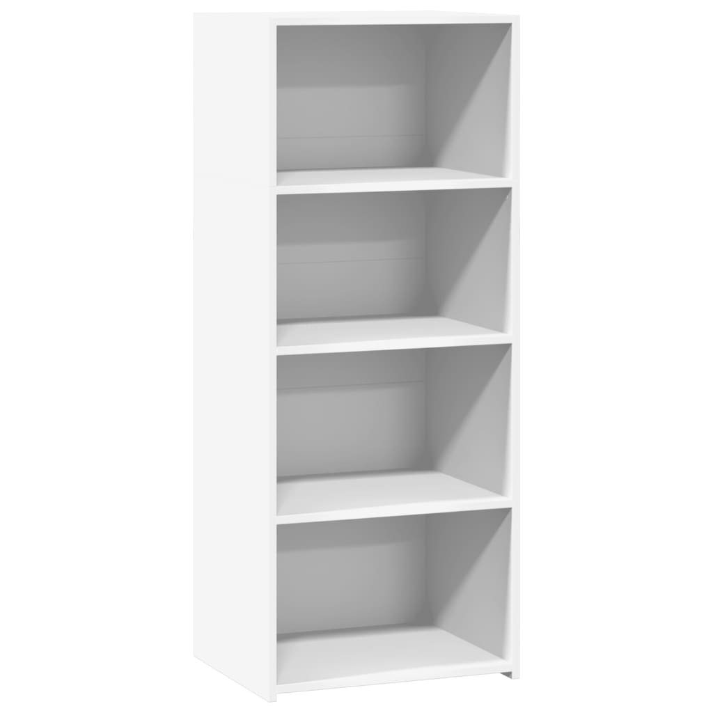 Visoka komoda bijela 50 x 41 x 124 cm od konstruiranog drva
