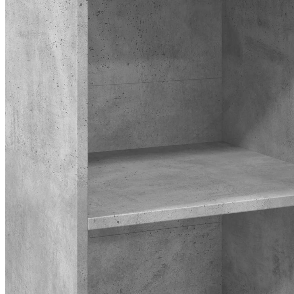Visoka komoda siva boja betona 50x41x124 cm konstruirano drvo