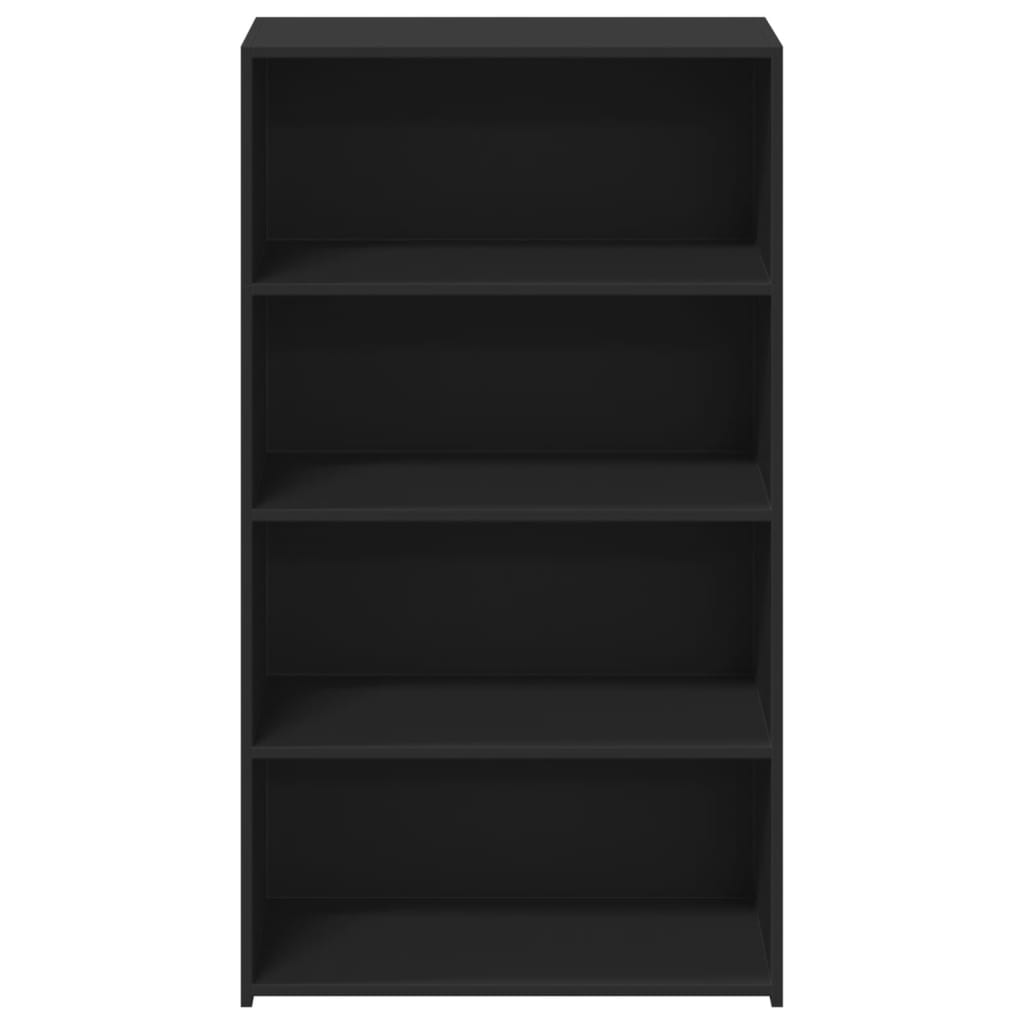 Visoka komoda crna 70 x 41 x 124 cm od konstruiranog drva