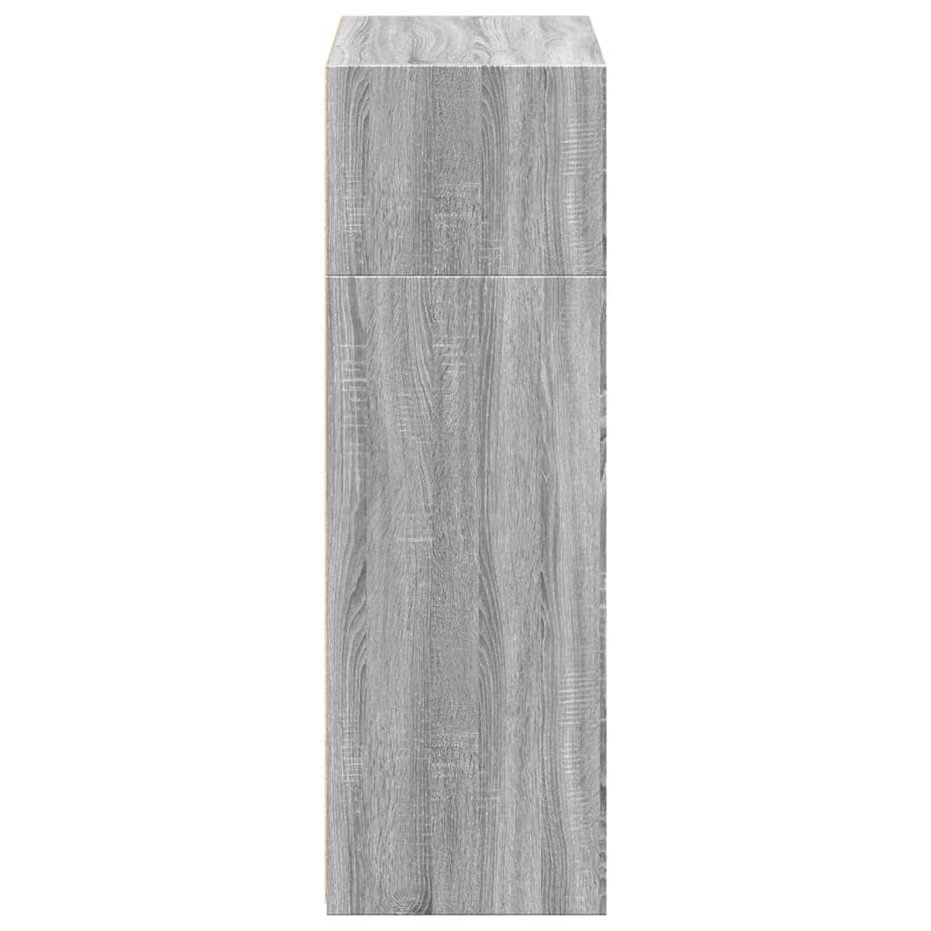 Visoka komoda boje hrasta 70 x 41 x 124 cm konstruirano drvo