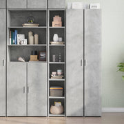 Visoka komoda boje betona 30x41x185 cm od konstruiranog drva