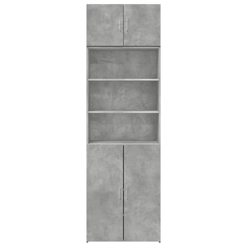 Ormarić za pohranu boja betona 70x42,5x225 cm konstruirano drvo