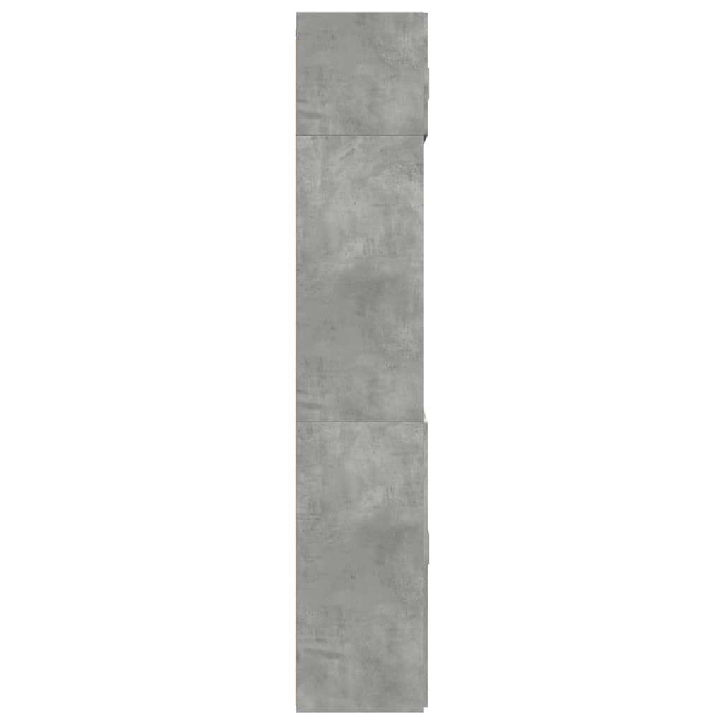 Ormarić za pohranu boja betona 70x42,5x225 cm konstruirano drvo
