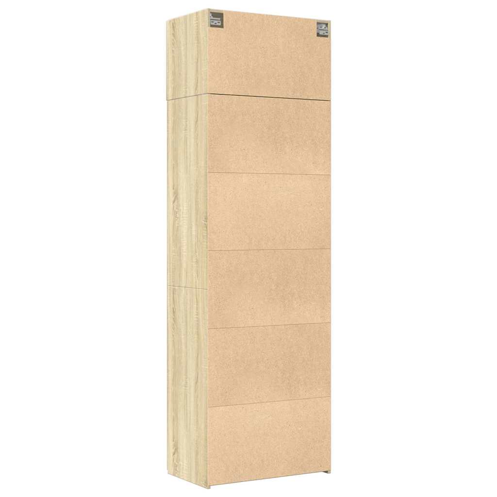 Ormarić za pohranu boja hrasta sonome 70 x 42,5 x 225 cm drveni