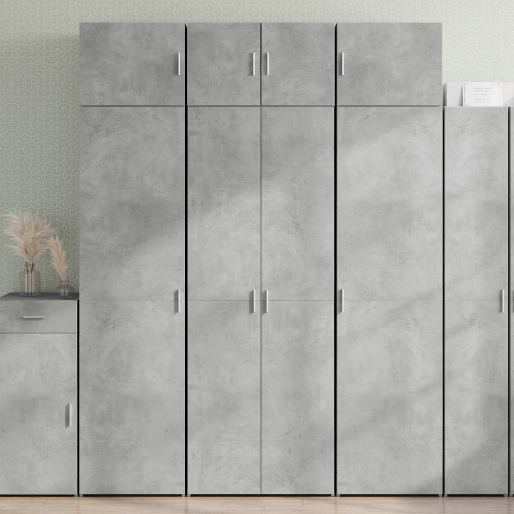 Ormarić za pohranu boja betona 70x42,5x225 cm konstruirano drvo