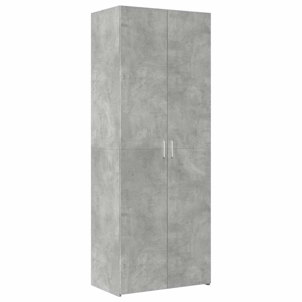 Ormarić za pohranu boja betona 70x42,5x225 cm konstruirano drvo