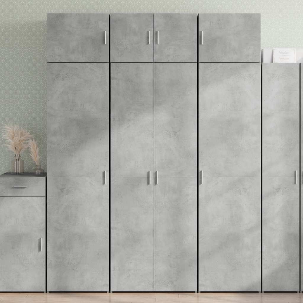 Ormarić za pohranu boja betona 70x42,5x225 cm konstruirano drvo