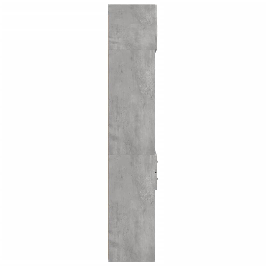 Ormarić za pohranu boja betona 70x42,5x225 cm konstruirano drvo