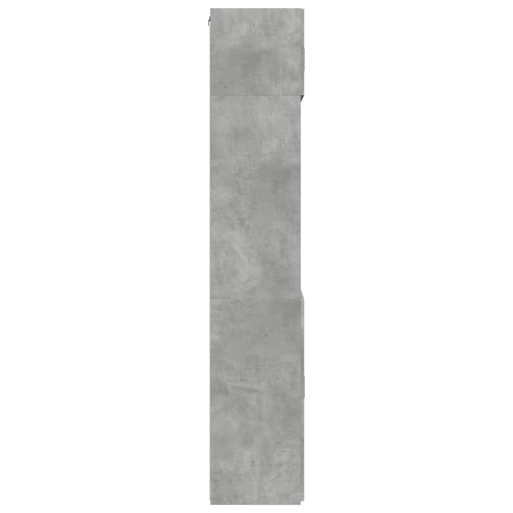 Ormarić za pohranu boja betona 80x42,5x225 cm konstruirano drvo