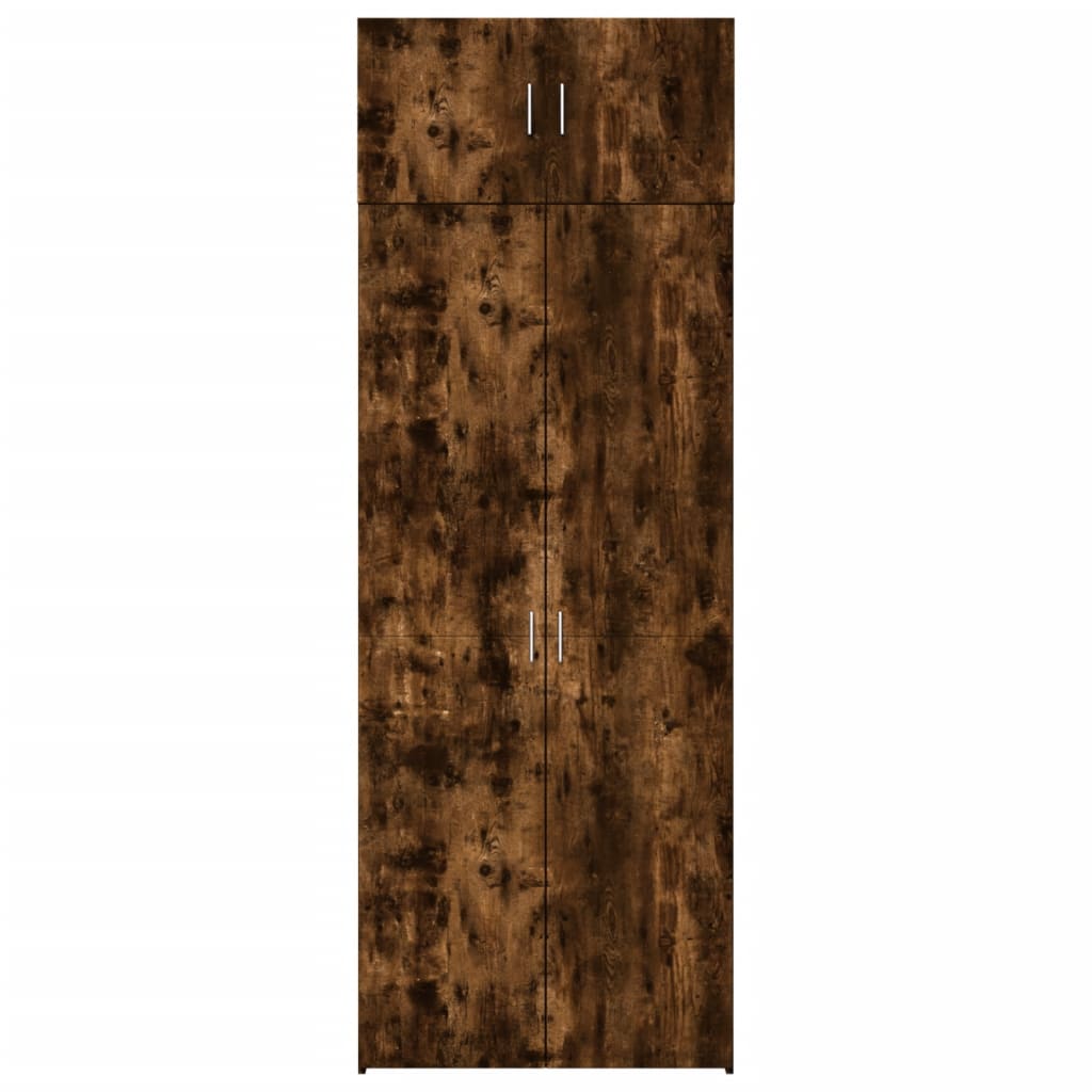 Ormarić za pohranu boja hrasta 80x42,5x225 cm konstruirano drvo