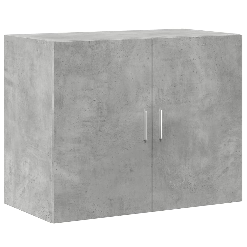 Visoka komoda boje betona 80x42,5x249 cm od konstruiranog drva