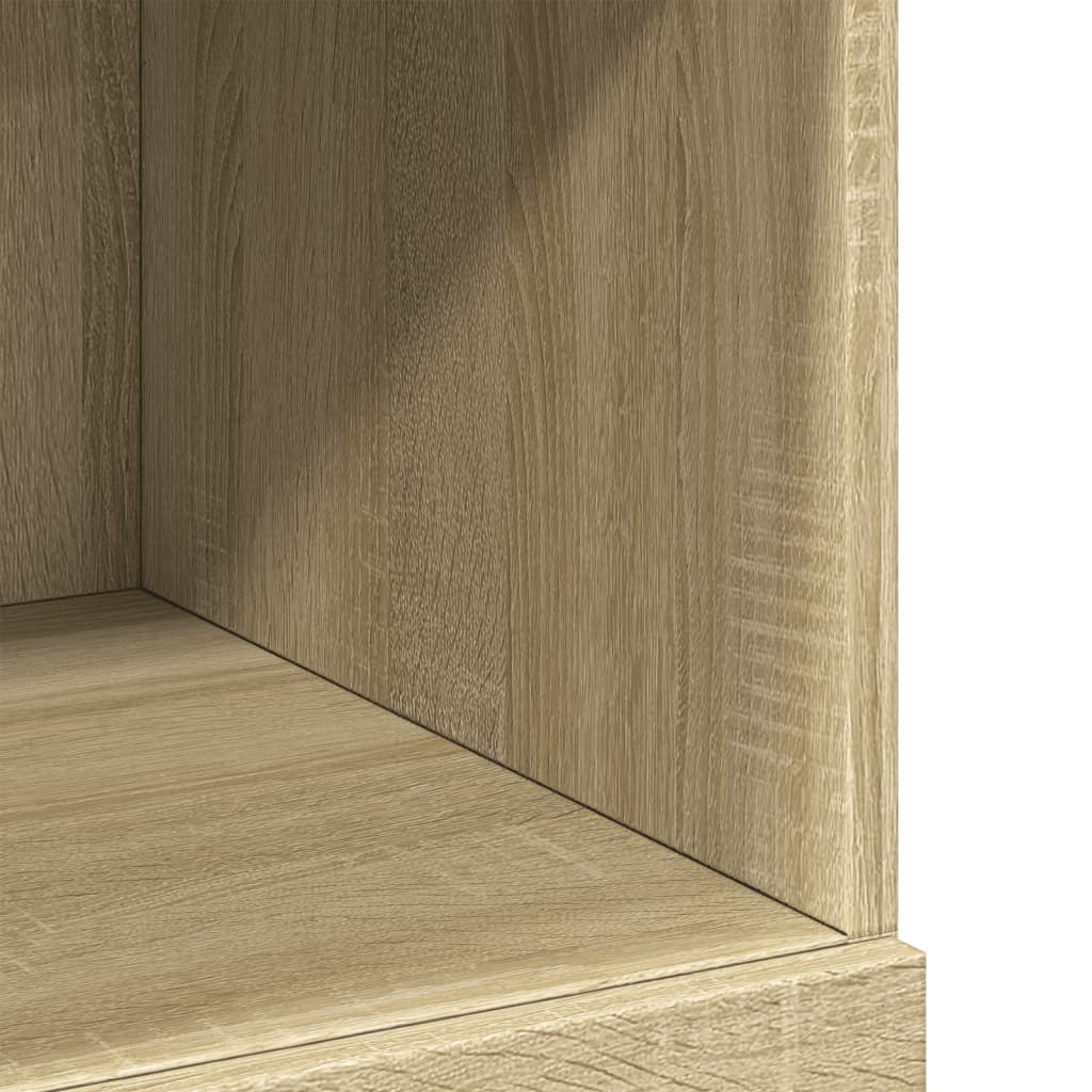 Visoka komoda boja hrasta 80 x 42,5 x 124 cm konstruirano drvo