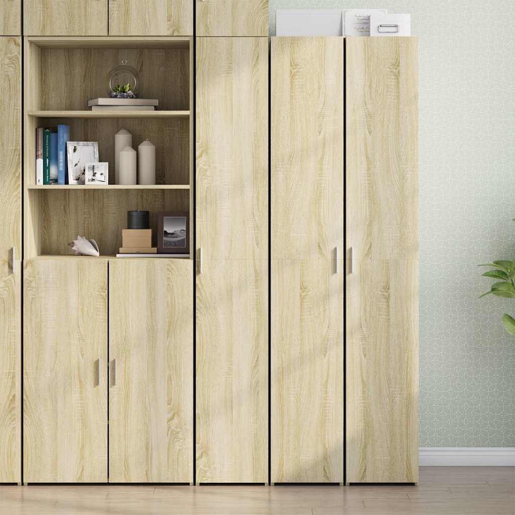 Visoka komoda boja hrasta 30x42,5x185 cm od konstruiranog drva