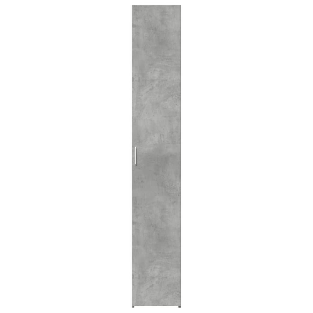 Visoka komoda boja betona 30x42,5x185 cm od konstruiranog drva