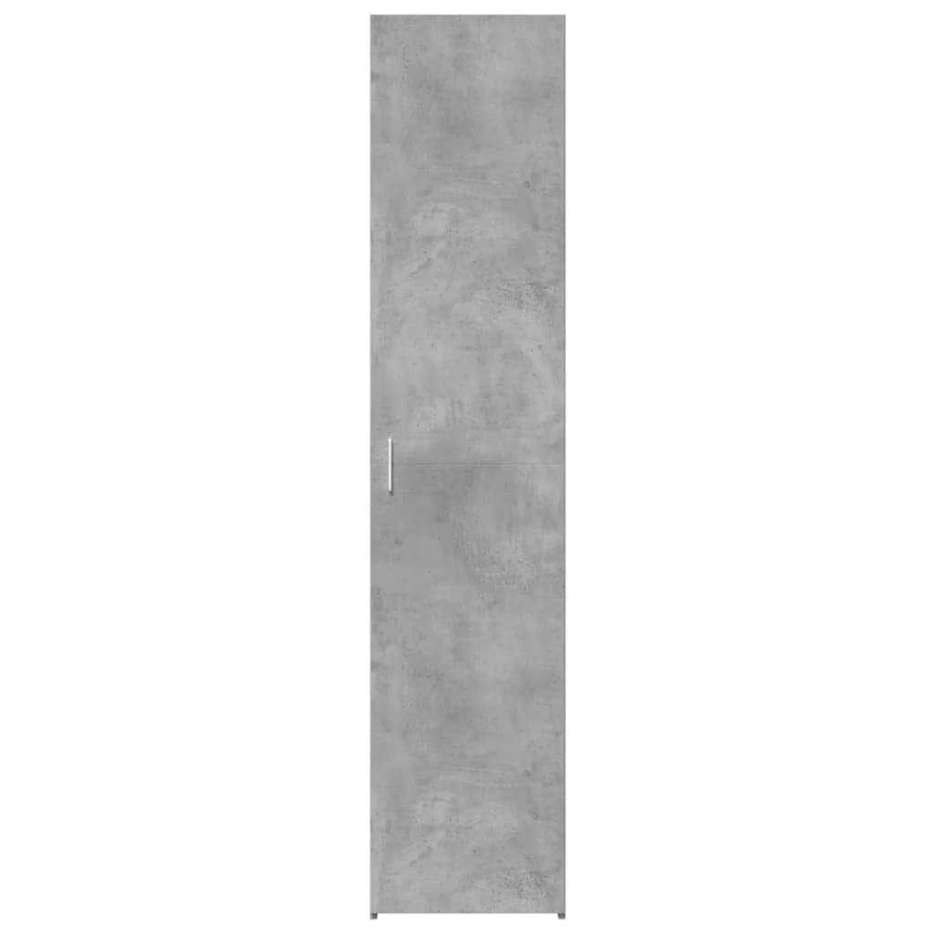 Visoka komoda boja betona 40x42,5x185 cm od konstruiranog drva