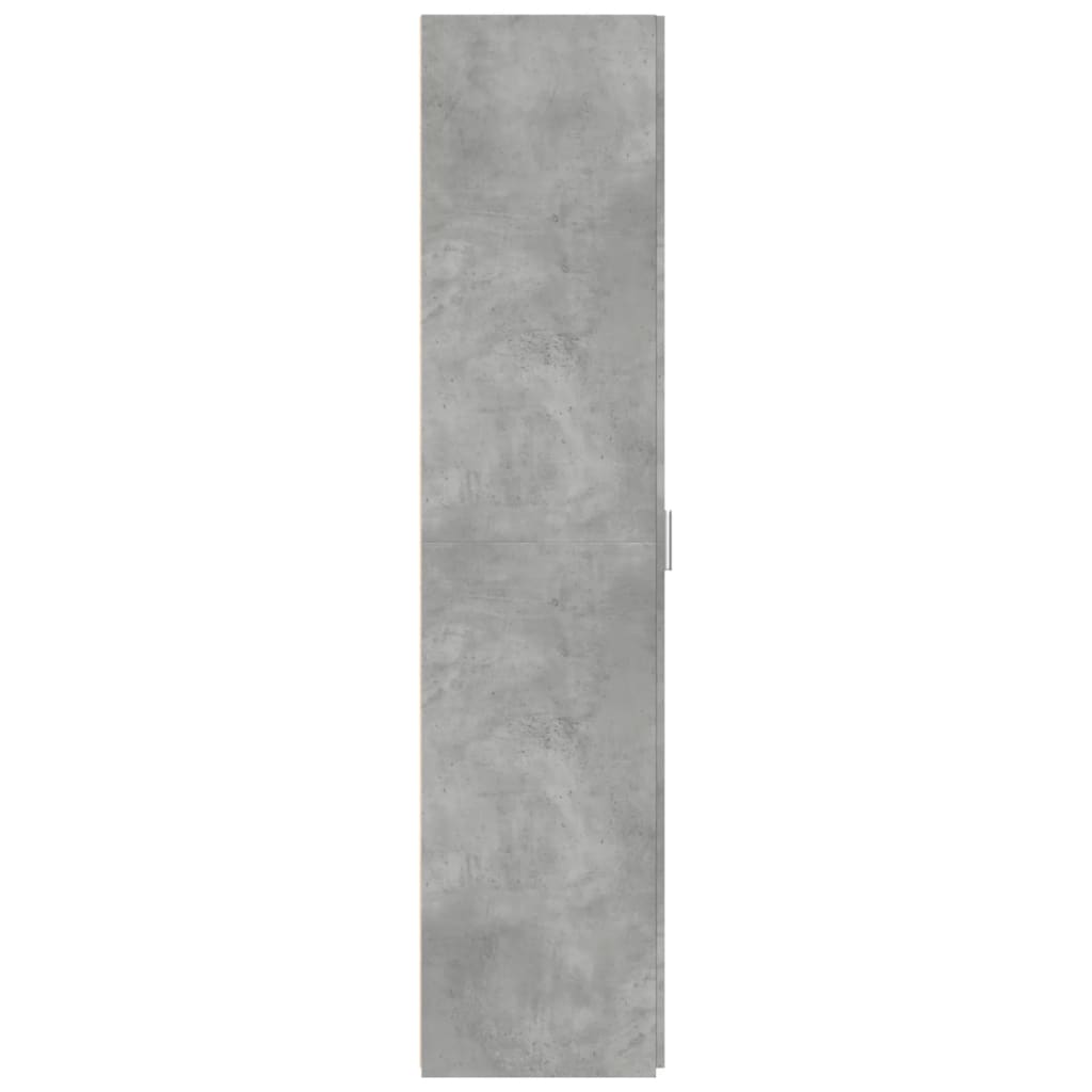 Visoka komoda boja betona 40x42,5x185 cm od konstruiranog drva