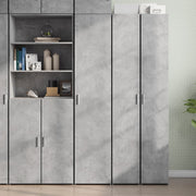 Visoka komoda boja betona 40x42,5x185 cm od konstruiranog drva