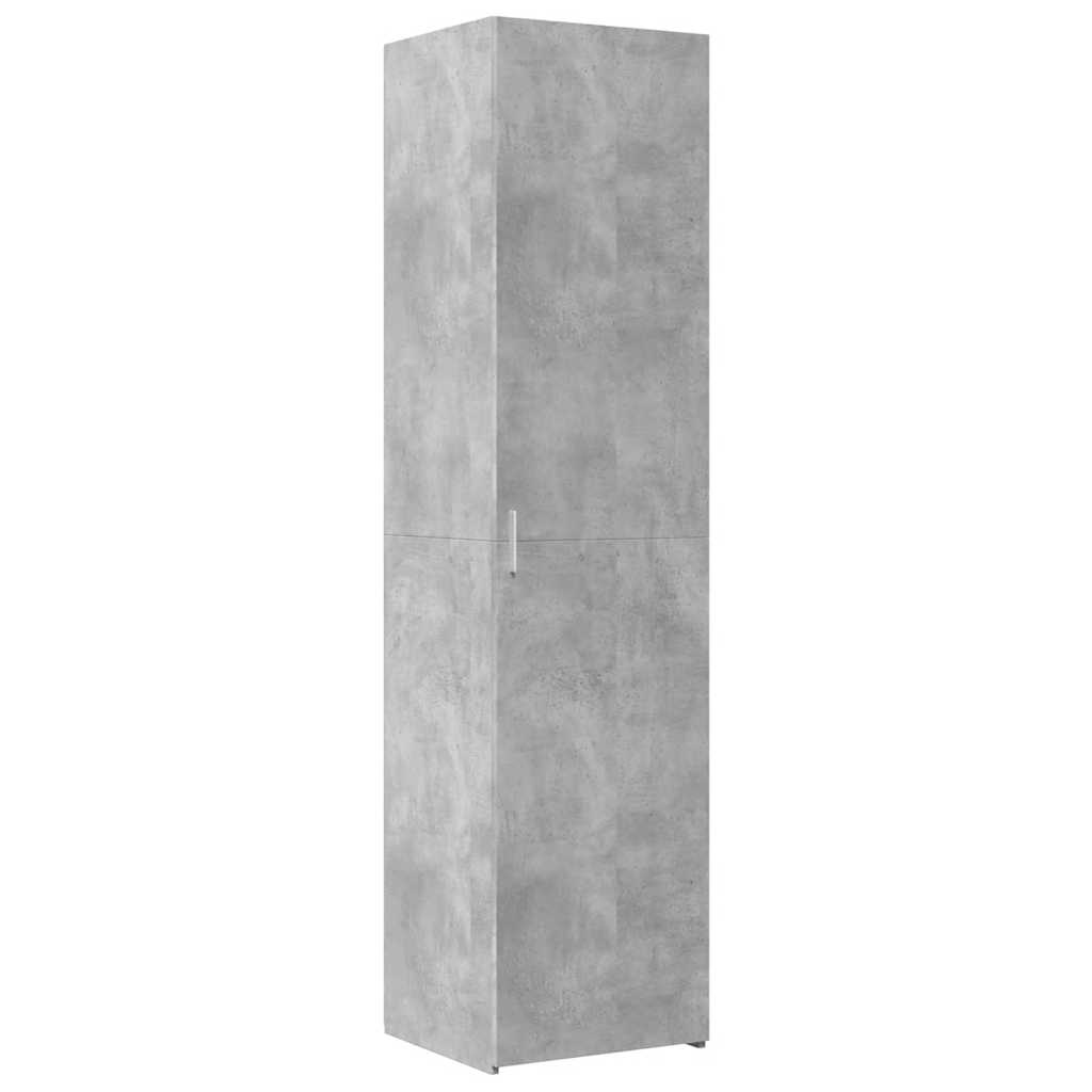 Visoka komoda siva betona 45x42,5x185 cm od konstruiranog drva