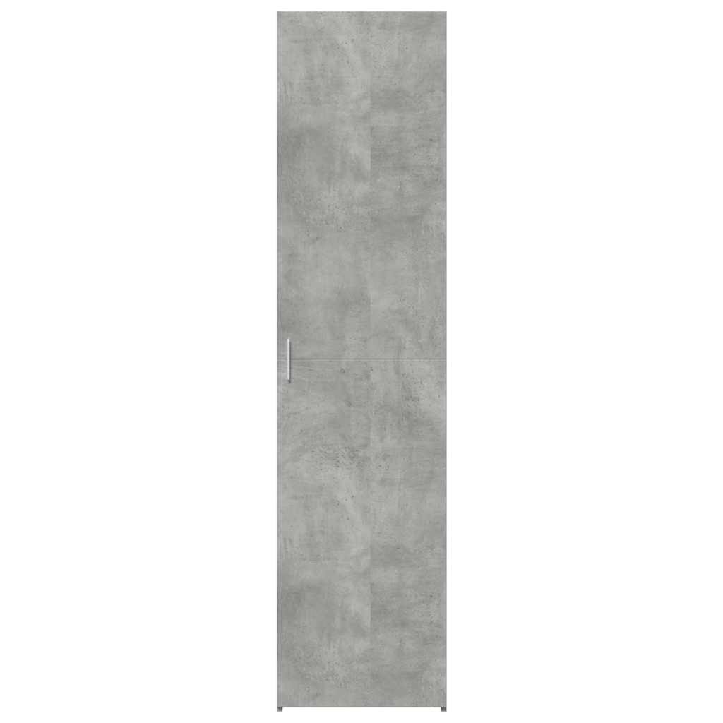 Visoka komoda siva betona 45x42,5x185 cm od konstruiranog drva