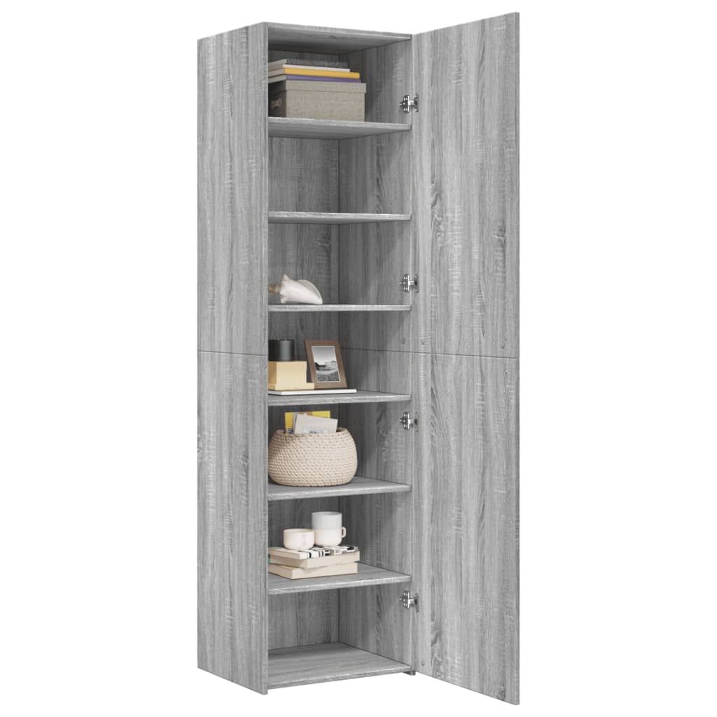 Visoka komoda boja hrasta 50x42,5x185 cm od konstruiranog drva