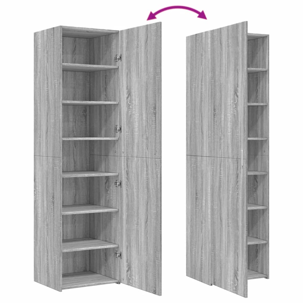 Visoka komoda boja hrasta 50x42,5x185 cm od konstruiranog drva