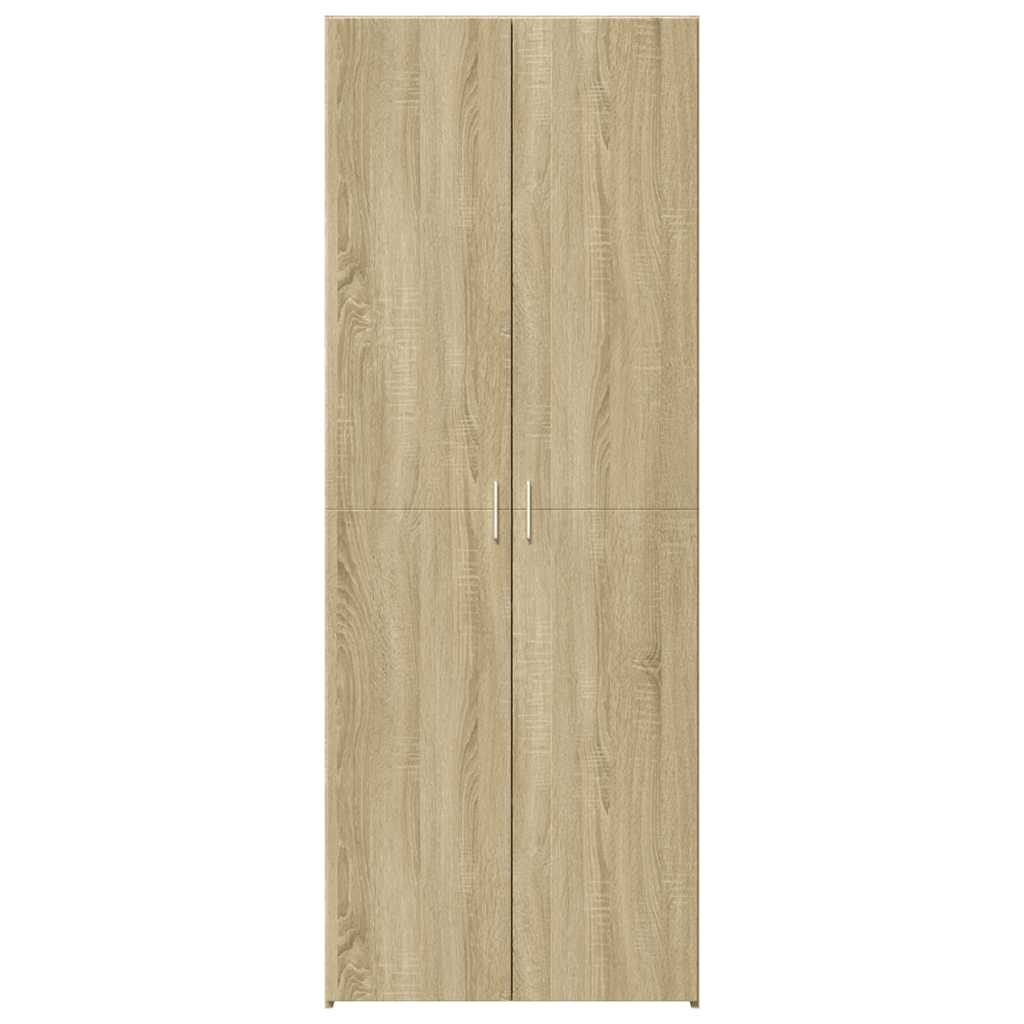 Visoka komoda boja hrasta 70x42,5x185 cm od konstruiranog drva