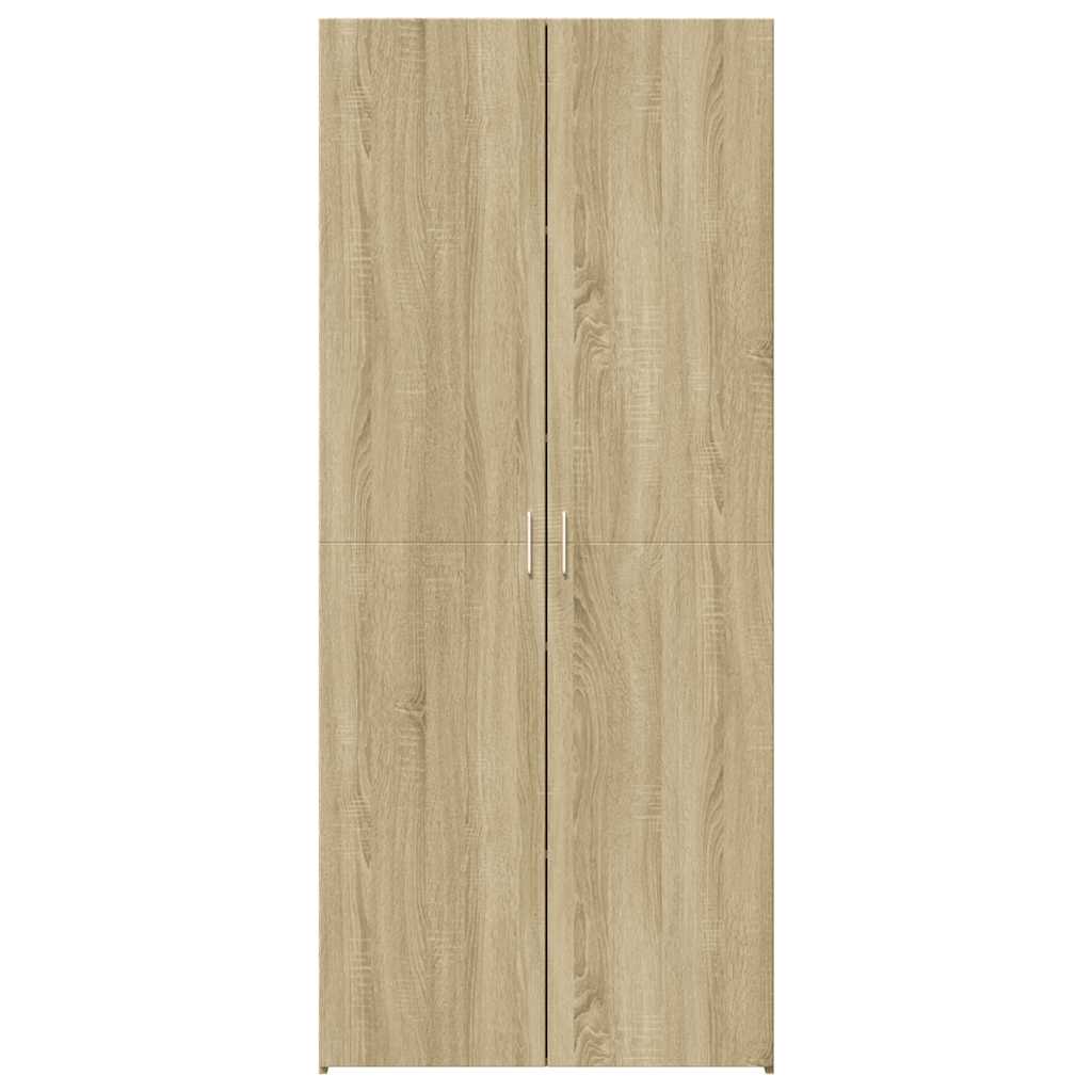 Visoka komoda boja hrasta 70x42,5x185 cm od konstruiranog drva