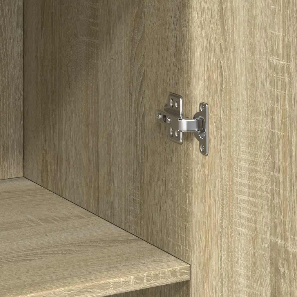 Visoka komoda boja hrasta 70x42,5x185 cm od konstruiranog drva
