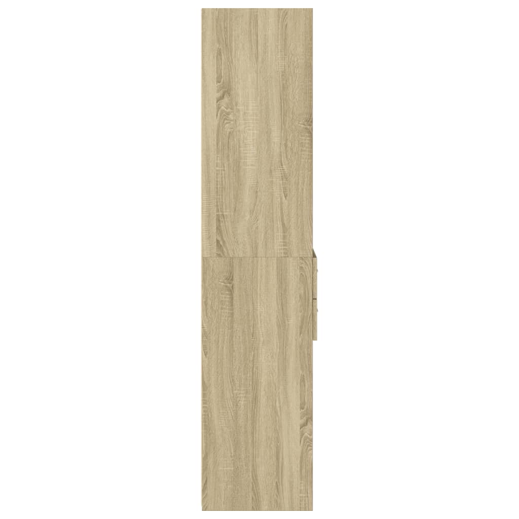 Visoka komoda boja hrasta 50x42,5x185 cm od konstruiranog drva