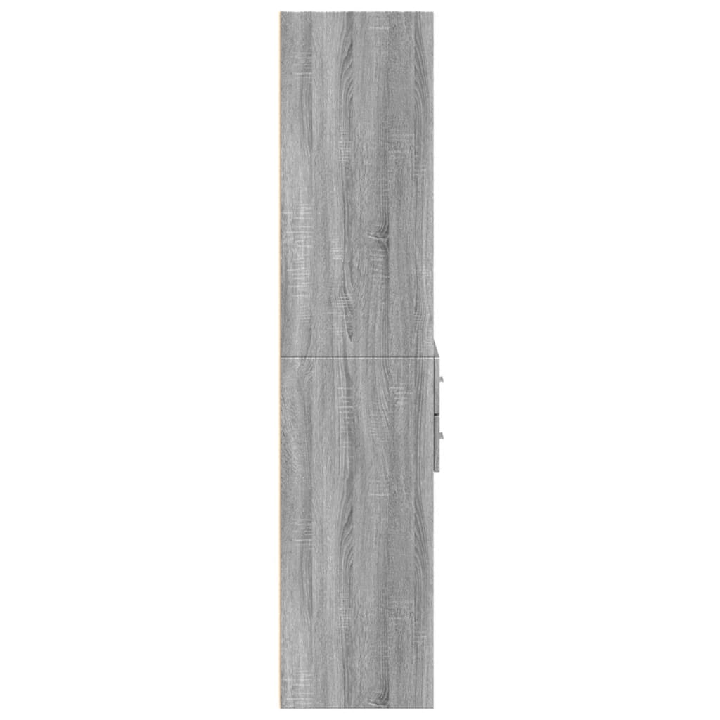 Visoka komoda boja hrasta 70x42,5x185 cm od konstruiranog drva