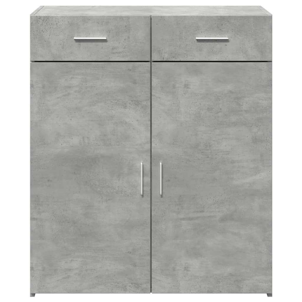 Komoda siva boja betona 80 x 42,5 x 93 cm od konstruiranog drva