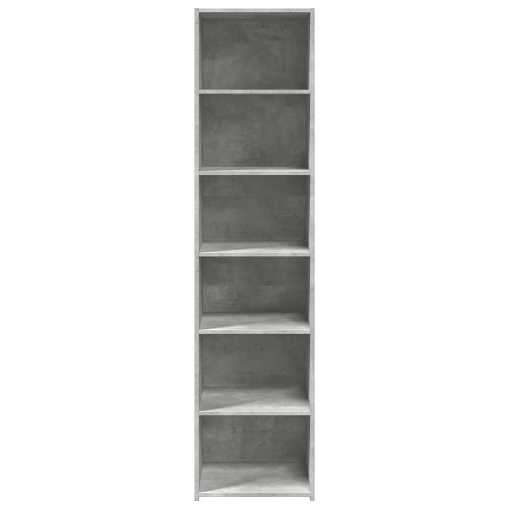 Visoka komoda siva boja betona 45x41x185 cm konstruirano drvo