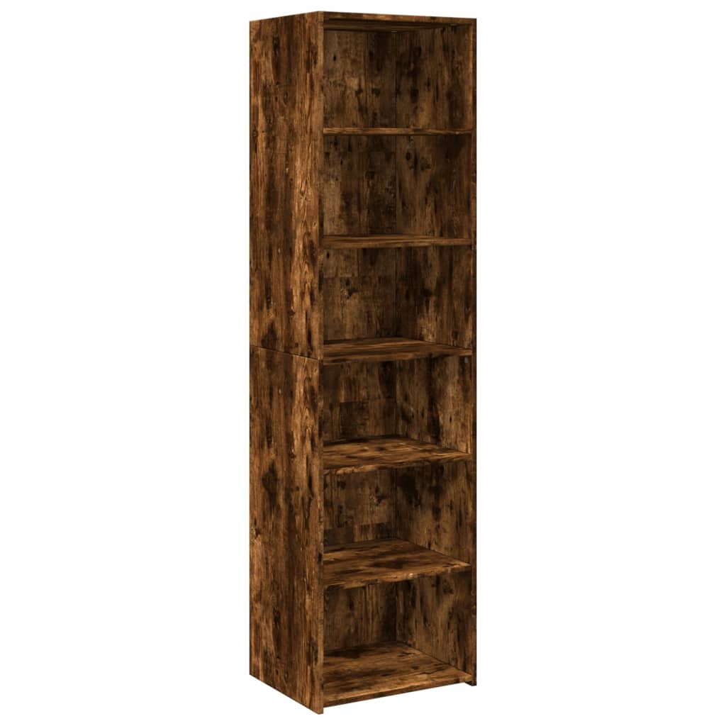 Visoka komoda boje hrasta 50 x 41 x 185 cm konstruirano drvo
