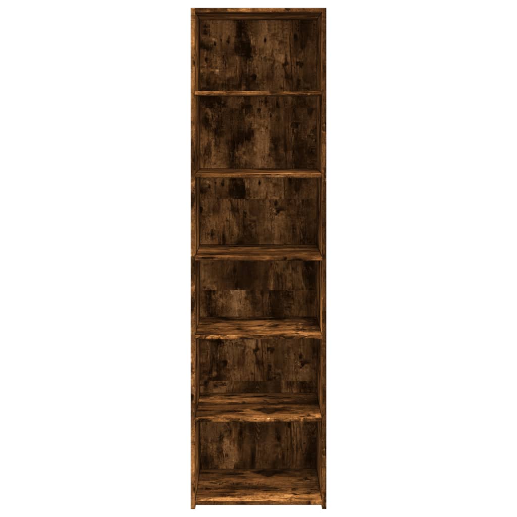 Visoka komoda boje hrasta 50 x 41 x 185 cm konstruirano drvo