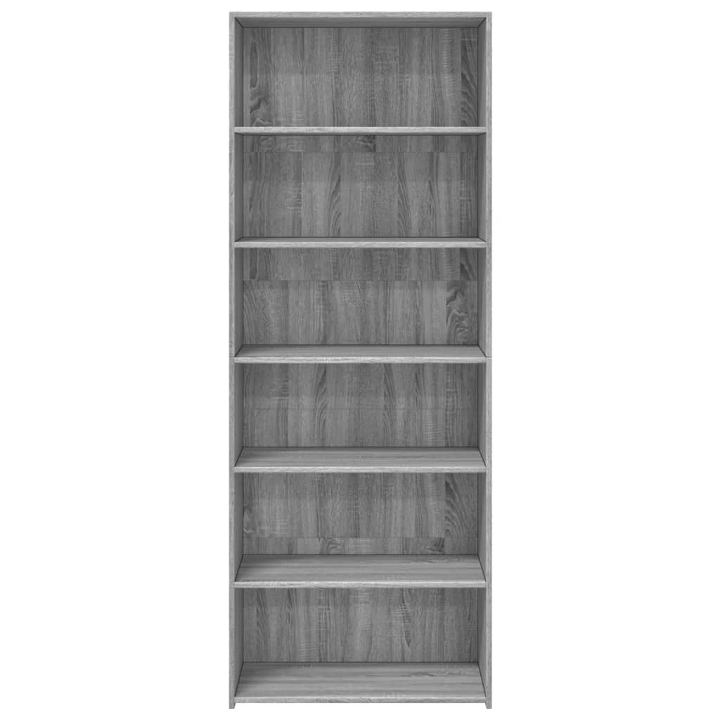 Visoka komoda siva sonome 70x41x185 cm od konstruiranog drva