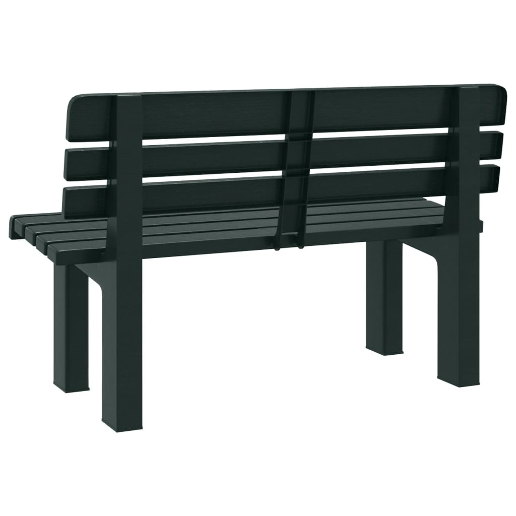 Vrtna klupa zelena 110 x 52 x 71 cm od polipropilena