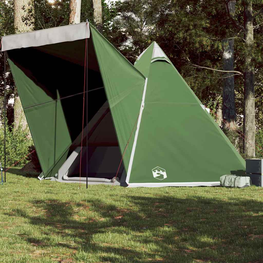 Obiteljski šator tipi za 6 osoba zeleni vodootporni