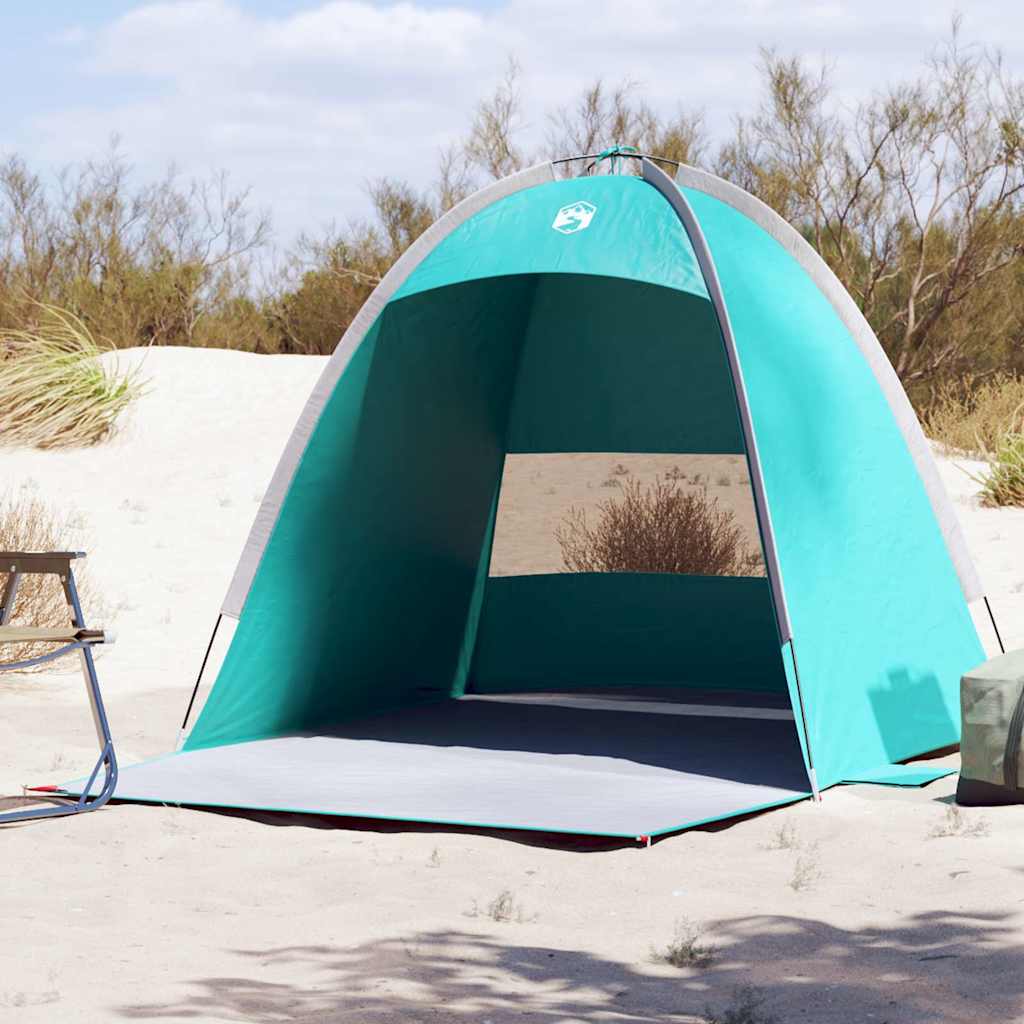 Šator za plažu za 3 osobe morskozeleni vodootporni