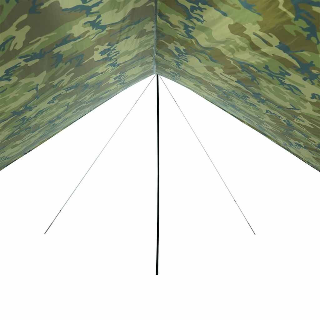 Cerada za kampiranje maskirna 438x376x212 cm vodootporna