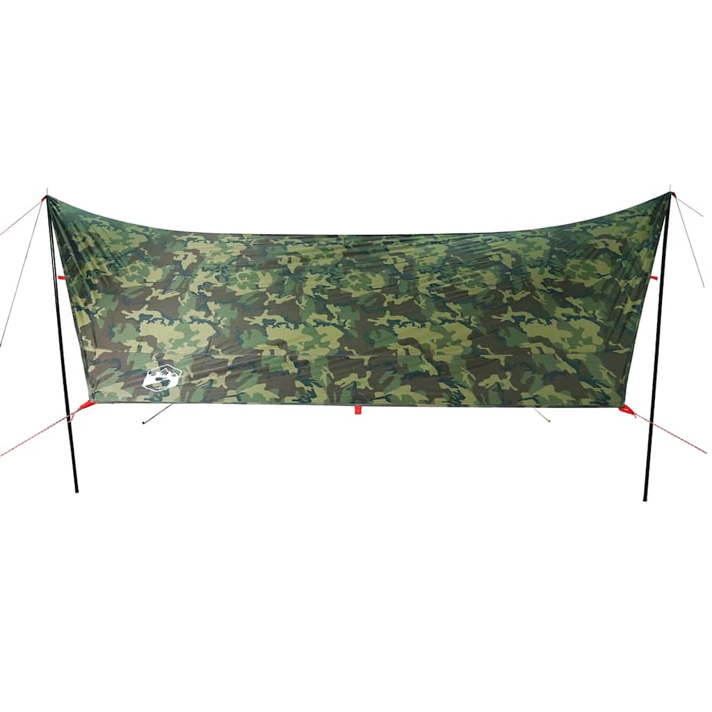 Cerada za kampiranje maskirna 462x306x211 cm vodootporna