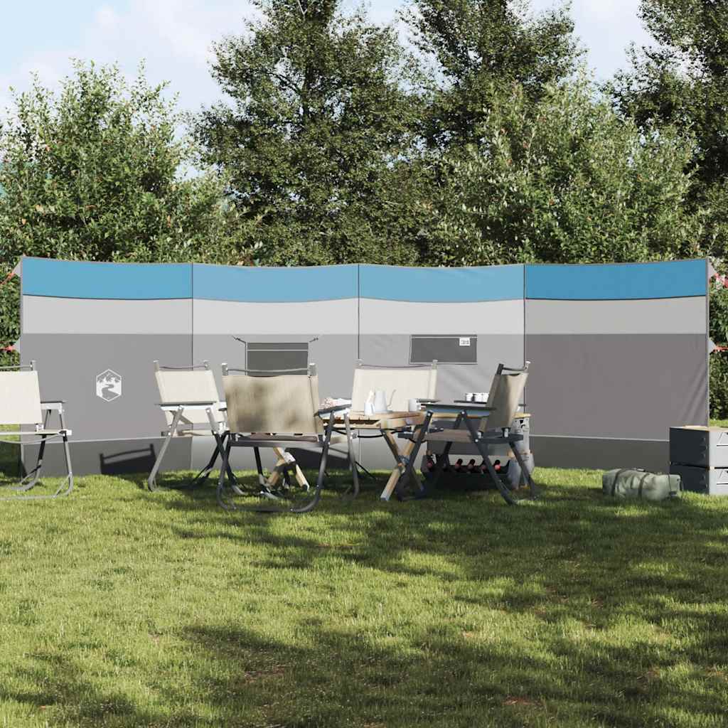 Vjetrobran za kampiranje plavo 510x153 cm vodootporni