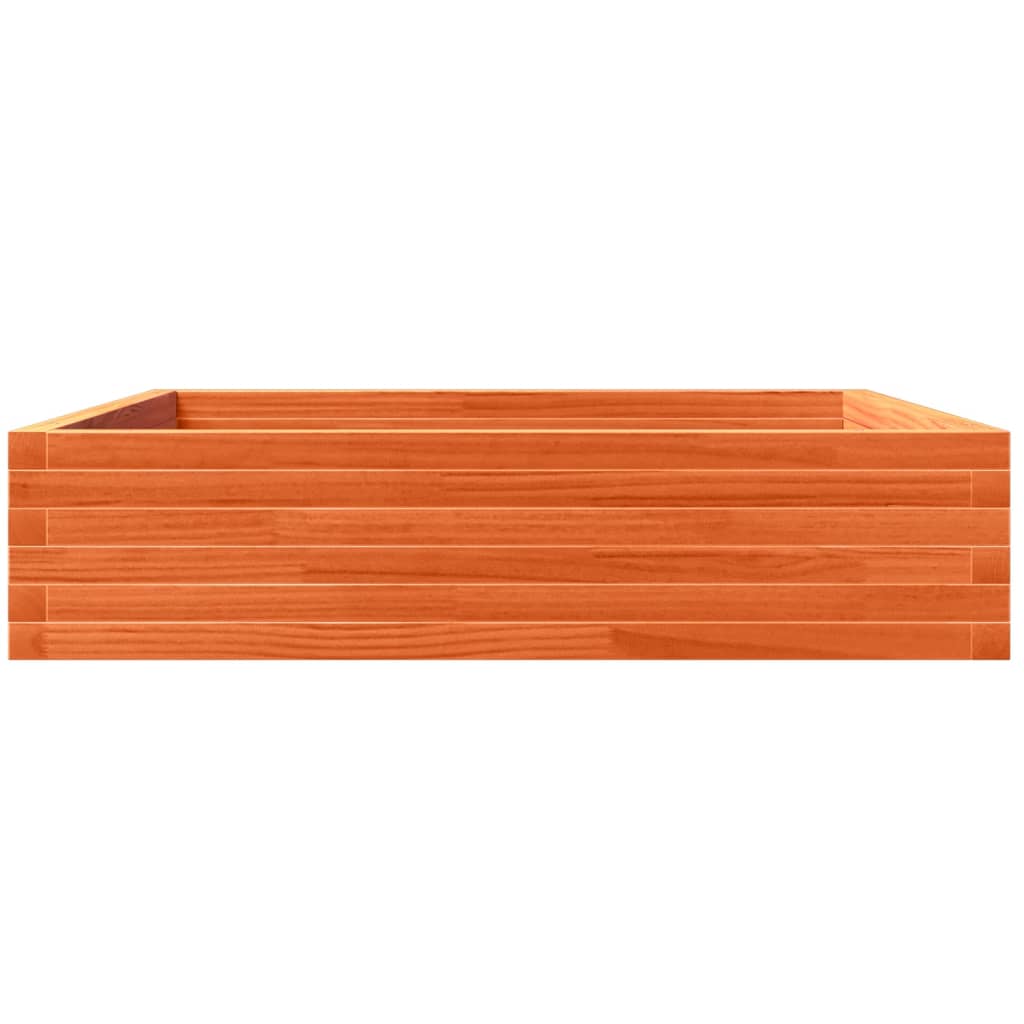 Vrtna sadilica voštano smeđa 100x100x23 cm masivna borovina
