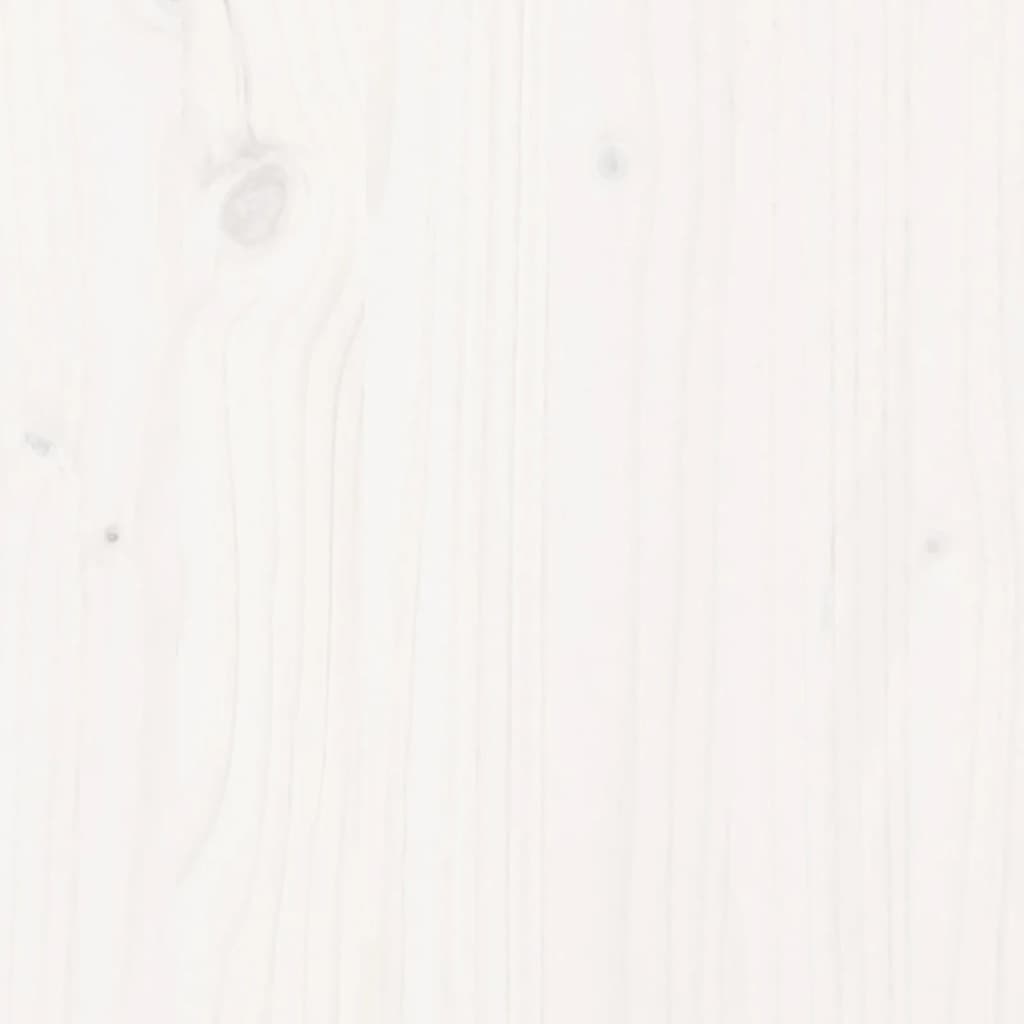 Vrtna sadilica bijela 110x60x23 cm od masivne borovine