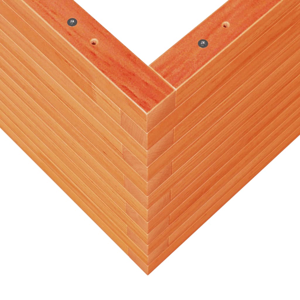 Vrtna sadilica voštano smeđa 70x70x45,5 cm masivna borovina