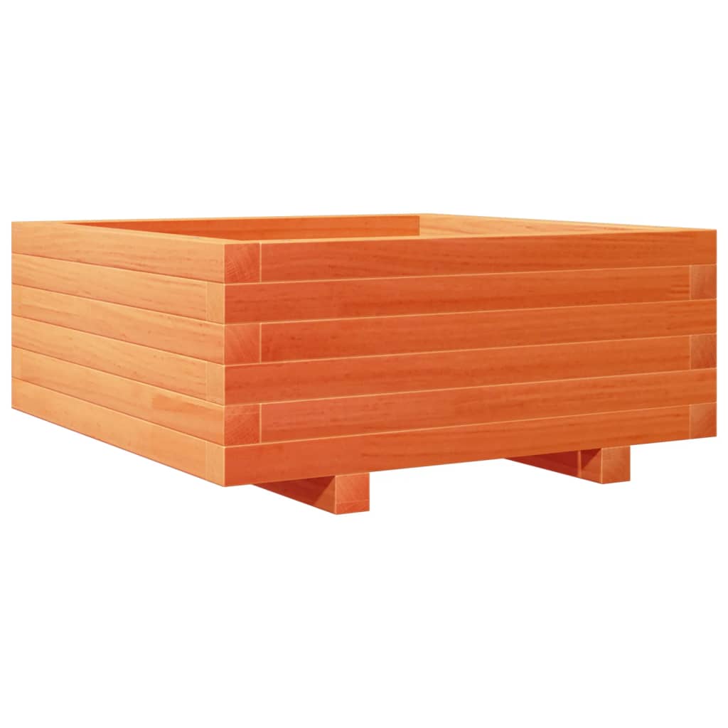 Vrtna sadilica voštano smeđe boje 60x60x26,5 cm od borovine