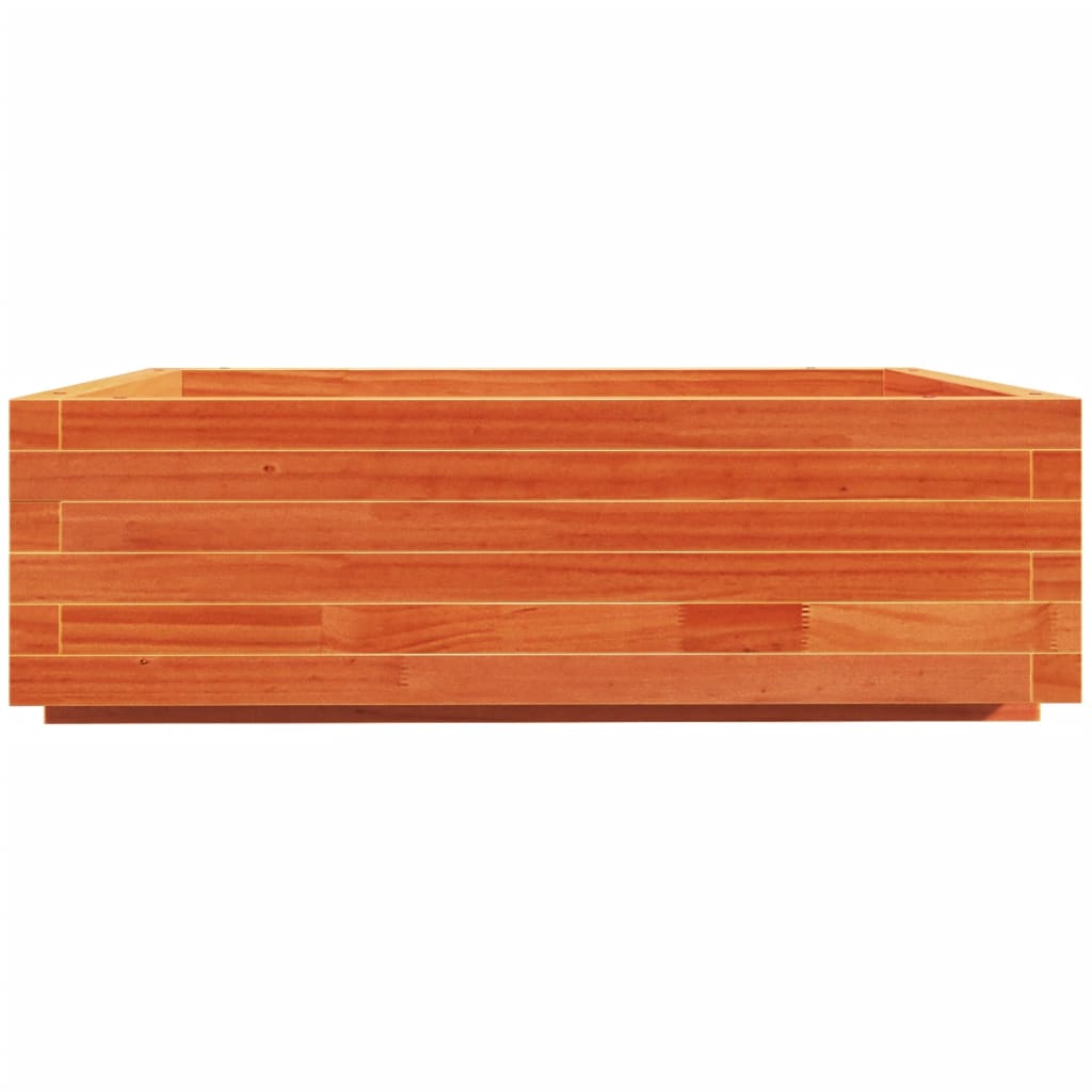 Vrtna sadilica voštano smeđa 80 x 80 x 26,5 cm masivna borovina