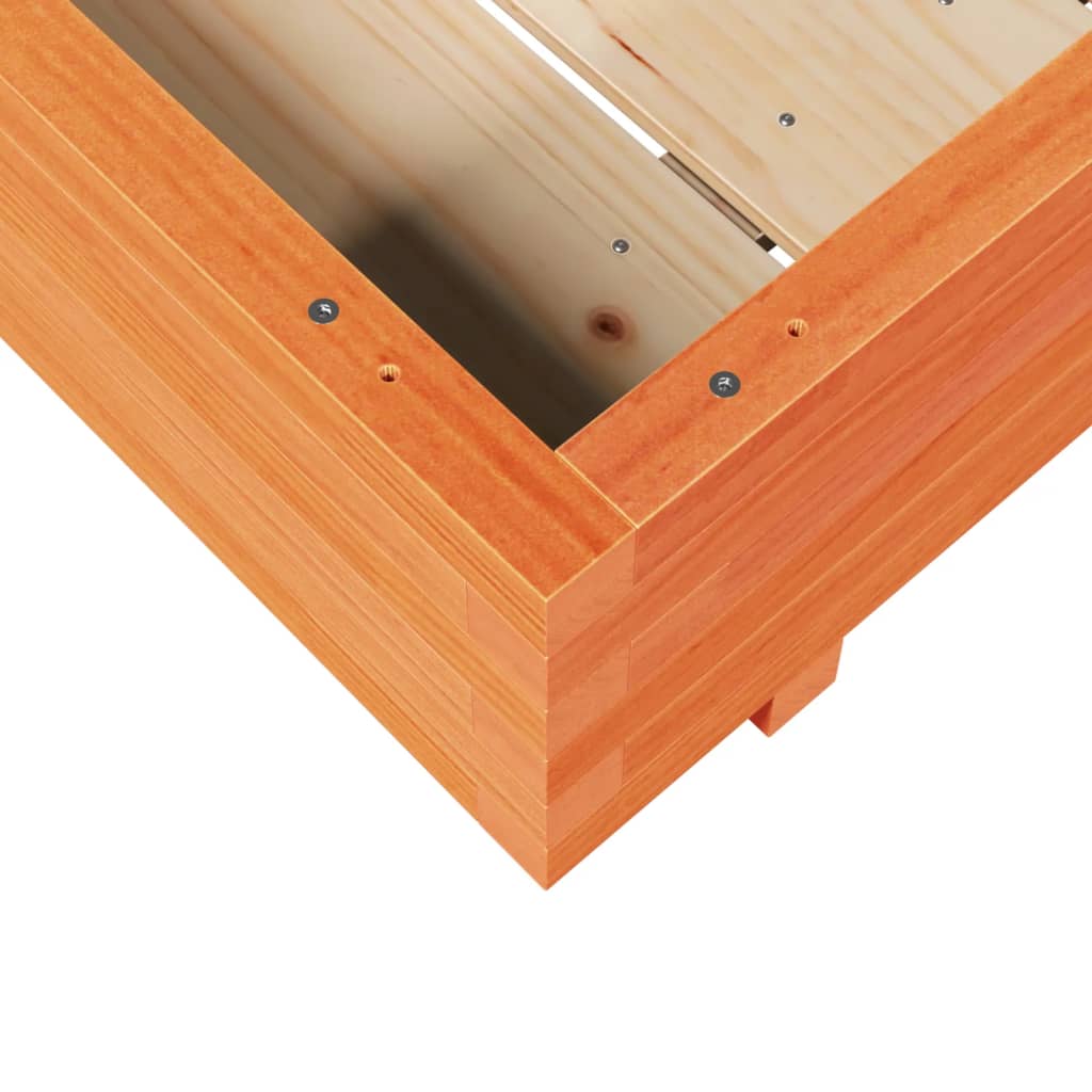 Vrtna sadilica voštano smeđe boje 90x90x26,5 cm od borovine